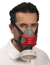 Halbmaske Polimask ALFA/Silikone 

	mit Rundgewindeanschluss nach DIN EN...